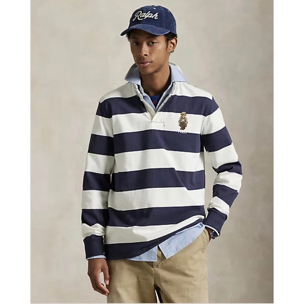 Polo Ralph Lauren Classic Fit Polo Bear Rugby Shirt Men's Large NWT